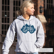 Skiing Hooded Sweatshirt - The Mountains Are Calling