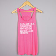 Lacrosse Flowy Racerback Tank Top - All Weekend Lacrosse