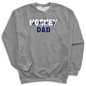 Hockey Crewneck Sweatshirt - Hockey Dad Life