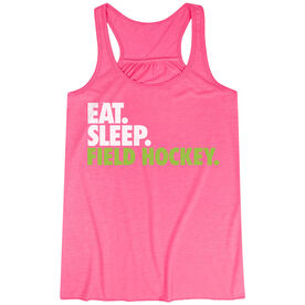 Field Hockey Flowy Racerback Tank Top - Eat Sleep Field Hockey