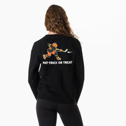 Hockey Crewneck Sweatshirt - Hat-Trick or Treat (Back Design)