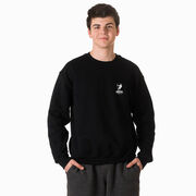 Guys Lacrosse Crewneck Sweatshirt - BigFoot (Back Design)