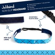 Field Hockey Juliband Non-Slip Headband - Field Hockey Crossed Sticks