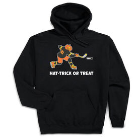 Hockey Hooded Sweatshirt - Hat-Trick or Treat