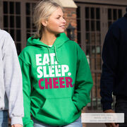 Cheerleading Hooded Sweatshirt - Eat Sleep Cheer