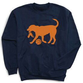 Basketball Crewneck Sweatshirt - Baxter The Basketball Dog