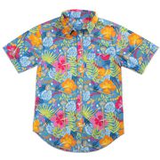 Lacrosse Performance Short Sleeve Button Down Shirt - Aloha