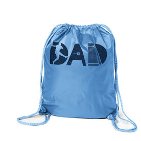 Soccer Drawstring Backpack - Soccer Dad Silhouette
