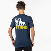 Tennis Short Sleeve T-Shirt - Eat. Sleep. Tennis. (Back Design)