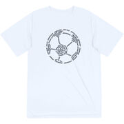 Soccer Short Sleeve Performance Tee - Soccer Words