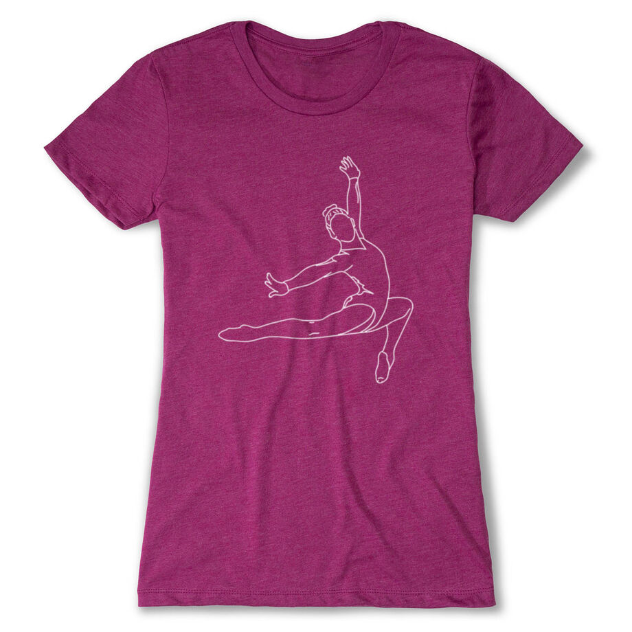 Gymnastics Women's Everyday Tee - Gymnast Sketch