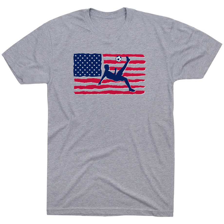 Soccer T-Shirt Short Sleeve - Guys Soccer Land That We Love