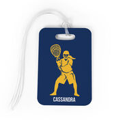 Girls Lacrosse Bag/Luggage Tag - Personalized Goalie