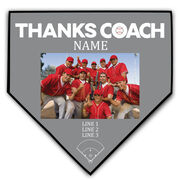 Baseball Home Plate Plaque - Thank You Coach Photo