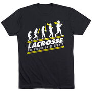 Guys Lacrosse Short Sleeve T-Shirt - Evolution of Lacrosse