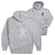 Guys Lacrosse Hooded Sweatshirt - Yeti (Back Design)