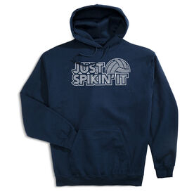 Volleyball Hooded Sweatshirt - Just Spikin' It