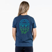Hockey Short Sleeve T-Shirt - Have An Ice Day Smiley (Back Design)