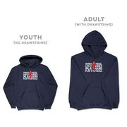 Football Hooded Sweatshirt - Bones Saying