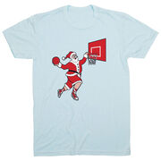 Basketball T-Shirt Short Sleeve - Slam Dunk Santa