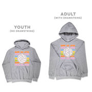 Volleyball Hooded Sweatshirt - Bump, Set, Spike