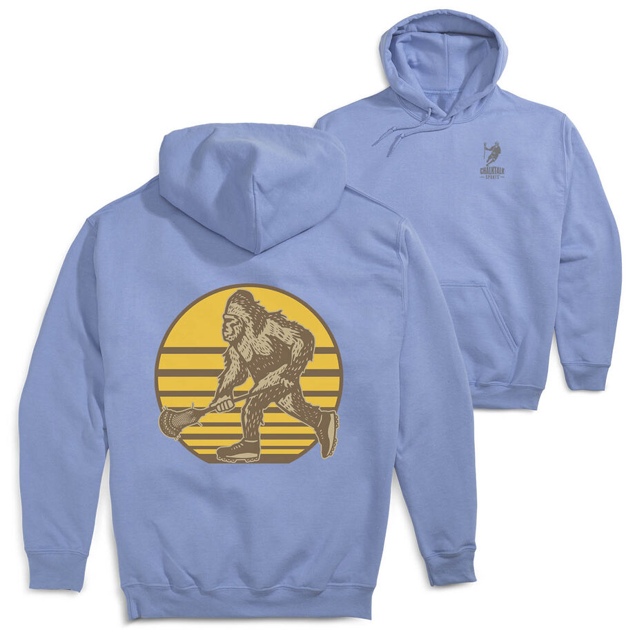 Guys Lacrosse Hooded Sweatshirt - BigFoot (Back Design)