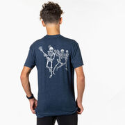 Guys Lacrosse T-Shirt Short Sleeve - Skeleton Offense (Back Design)