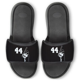 Baseball Repwell&reg; Slide Sandals - Batter with Number