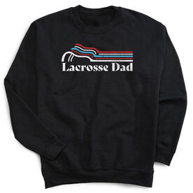 Guys Lacrosse Crewneck Sweatshirt - Lacrosse Dad Sticks
