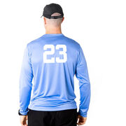 Guys Lacrosse  Long Sleeve Performance Tee - Lacrosse Dad Sticks