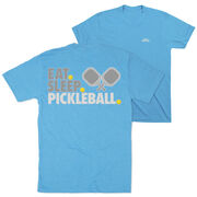 Pickleball Short Sleeve T-Shirt - Eat. Sleep. Pickleball (Back Design)
