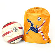 Soccer Sport Pack Cinch Sack - Girls Soccer Stars and Stripes Player
