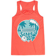 Pickleball Flowy Racerback Tank Top - Serve's Up