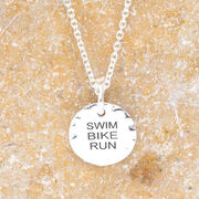 Sterling Silver Triathlon Necklace