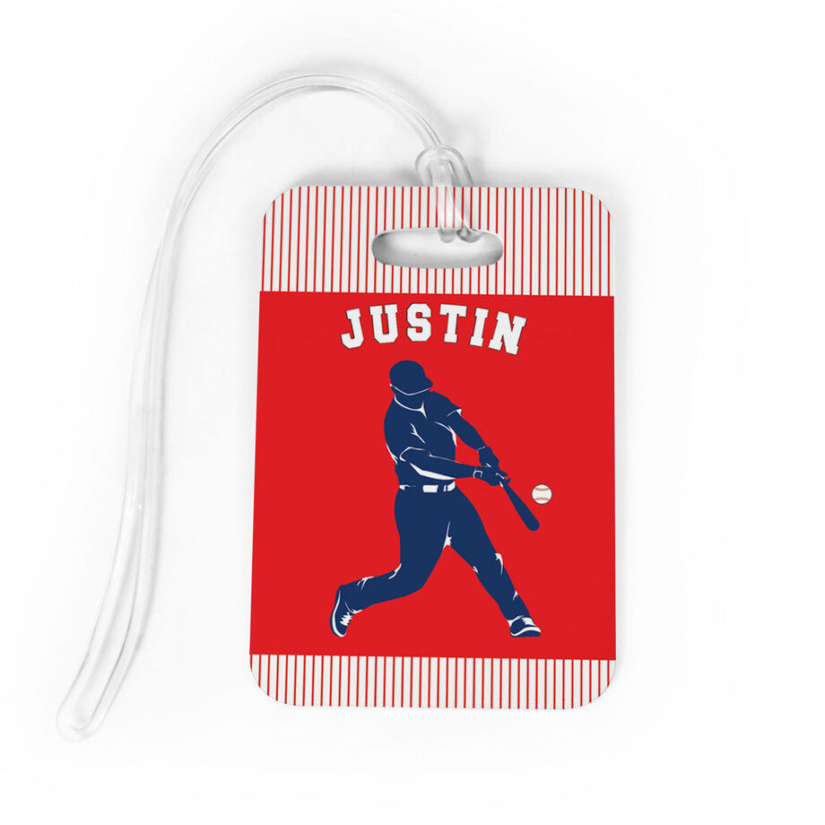 Baseball Bag/Luggage Tag - Personalized Baseball Player Guy