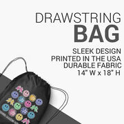 Cheerleading Drawstring Backpack - Cheer Makes Me Happy