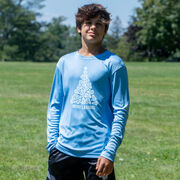 Lacrosse Long Sleeve Performance Tee - Merry Laxmas Tree