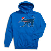 Hockey Hooded Sweatshirt - Christmas Dog