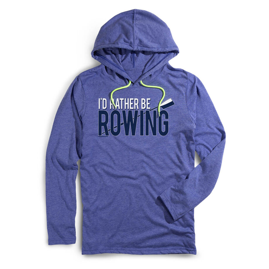 Men's Crew Lightweight Hoodie - I'd Rather Be Rowing