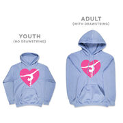 Gymnastics Hooded Sweatshirt - Gymnast Heart