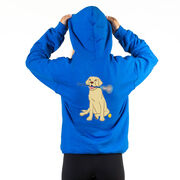 Girls Lacrosse Hooded Sweatshirt - Chase The Lax Dog (Back Design)