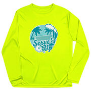 Pickleball Long Sleeve Performance Tee - Serve's Up