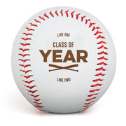 Engraved Baseball - Graduation