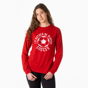 Soccer Tshirt Long Sleeve - I'd Rather Be Playing Soccer (Round)