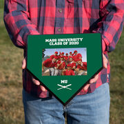 Baseball Home Plate Plaque - Team Photo