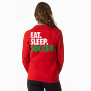 Soccer Tshirt Long Sleeve - Eat. Sleep. Soccer (Back Design)