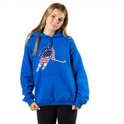 Hockey Hooded Sweatshirt - Hockey Stars and Stripes Player