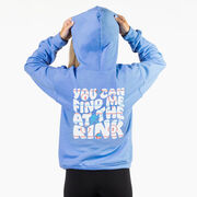 Hockey Hooded Sweatshirt - You Can Find Me At The Rink (Back Design)