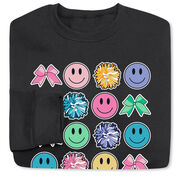 Cheerleading Crewneck Sweatshirt - Cheer Makes Me Happy