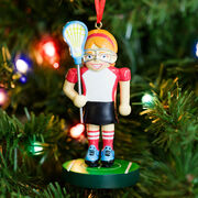 Girls Lacrosse Ornament - Lacrosse Player Nutcracker